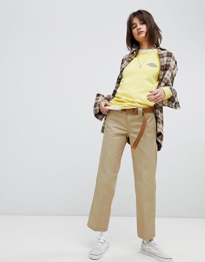 Dickies Straight Leg Boyfriend Chino-white