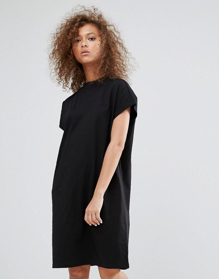 Weekday High Neck Dress - Black