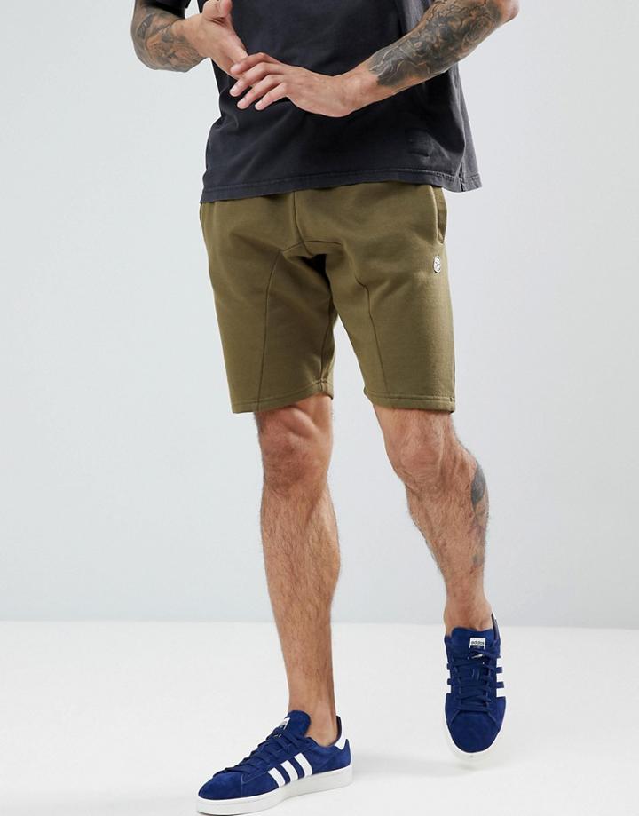 Le Breve Drop Crotch Short - Green
