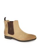 Asos Chelsea Boots In Suede - Stone