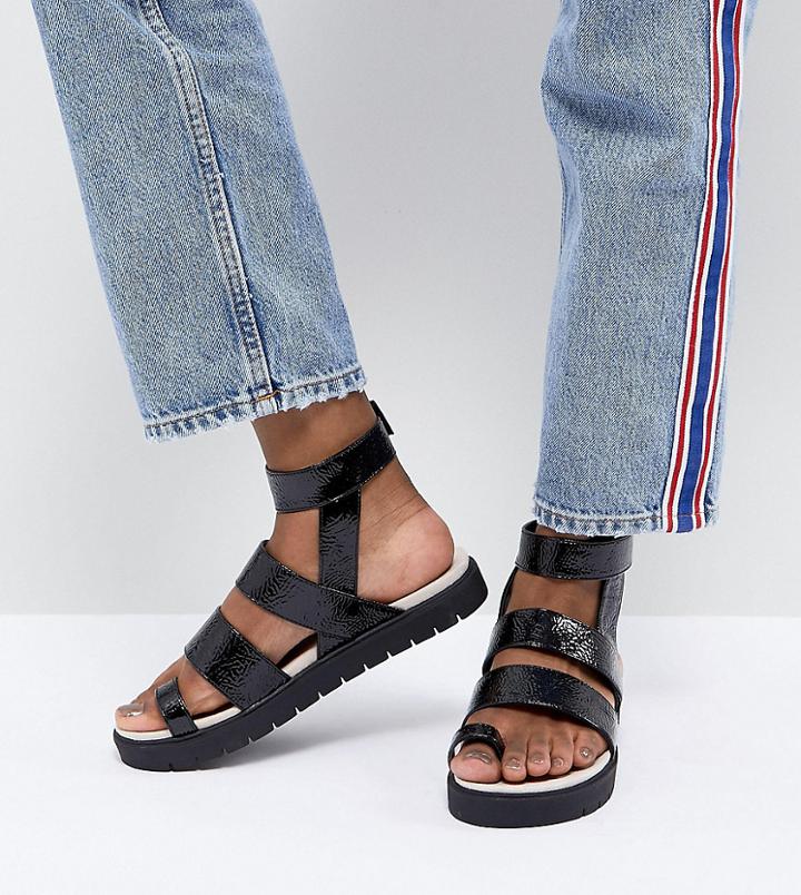 Monki Strap Detail Sandal - Black
