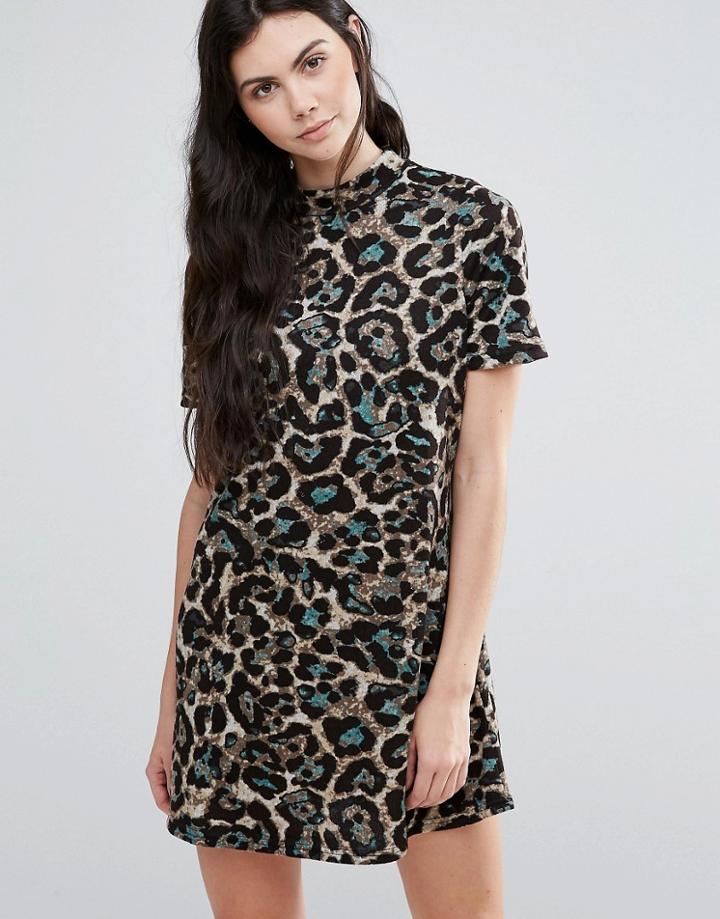 Madam Rage Animal Print Swing Dress - Multi