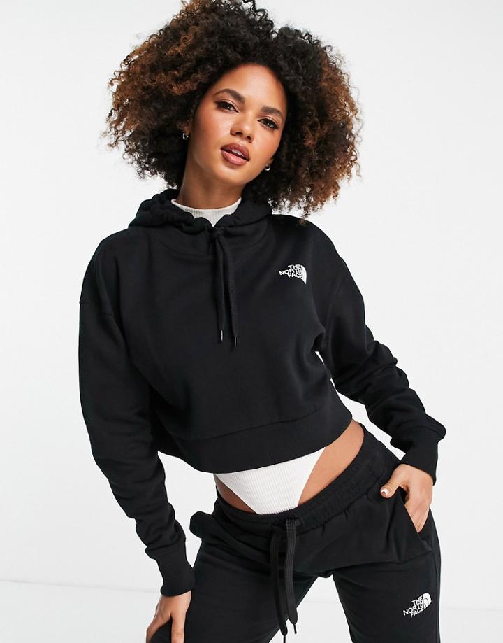 The North Face Trend Cropped Hoodie In Black
