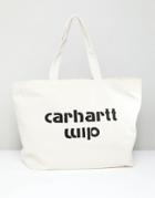 Carhartt Shopper Bag In Ecru - Cream