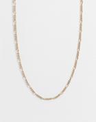 Allsaints Chain Necklace In Brass With Gold Finish