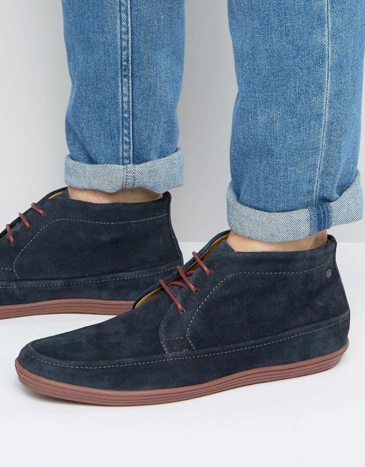 Base London Venue Suede Chukka Boots - Navy