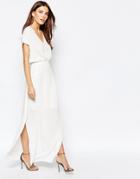Selected Vonna Sl Maxi Dress - Snow White
