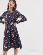 Esprit Floral Printed Dress In Floral Print