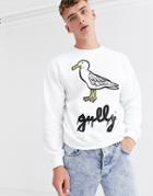 Bowlcut Gully Sweater In White