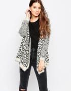 Bellfield Pu Trim Cardigan - Black
