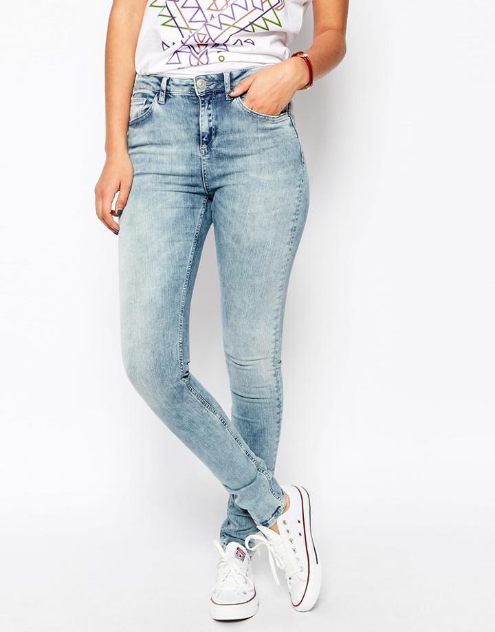 Cross Jeans Grace High Waist Skinny Jeans Leg 32 - Gray