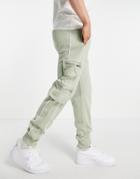 New Look Nlm Utility Sweatpants In Green - Part Of A Set