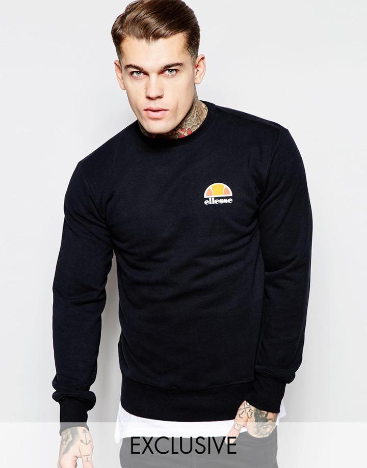 Ellesse Sweatshirt With Small Logo - Black