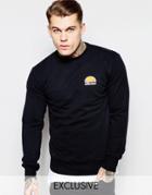 Ellesse Sweatshirt With Small Logo - Black