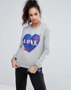 Love Moschino Spacestation Sweatshirt - Gray