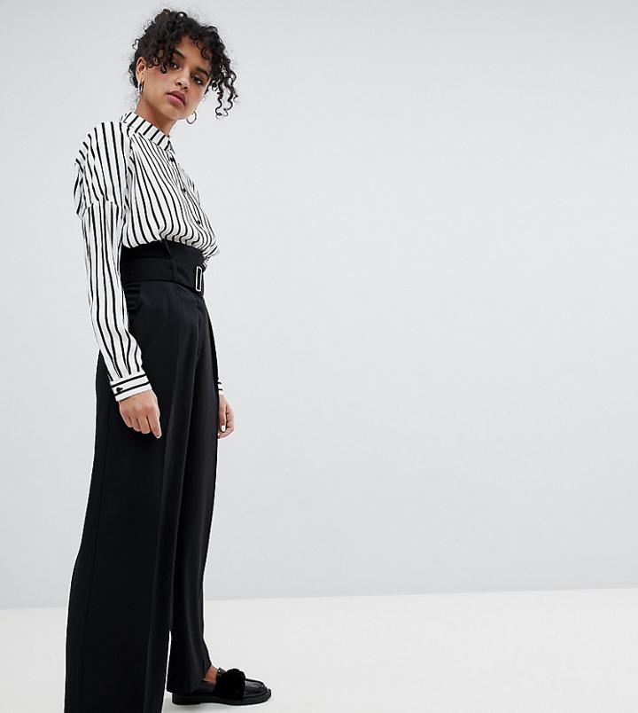 Monki Belt Detail Tailored Pants