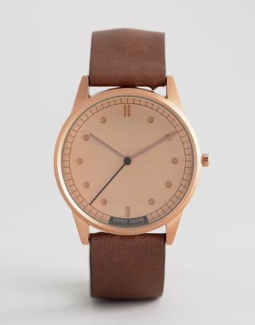 Hypergrand Classic Rose Gold Watch - Black