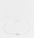 Kingsley Ryan Curve Exclusive Bracelet With Pink Quartz In Sterling Silver