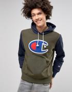 Champion Hoodie With Large Logo - Green