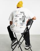 Topman Oversized T-shirt With Statue Print In White