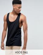 Asos Tall Tank With Extreme Racer Back - Black