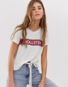 Hollister T-shirt With Box Logo - White
