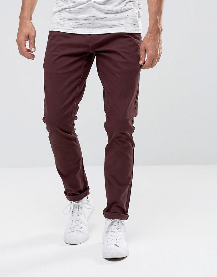 Only & Sons Chino In Slim Fit - Red