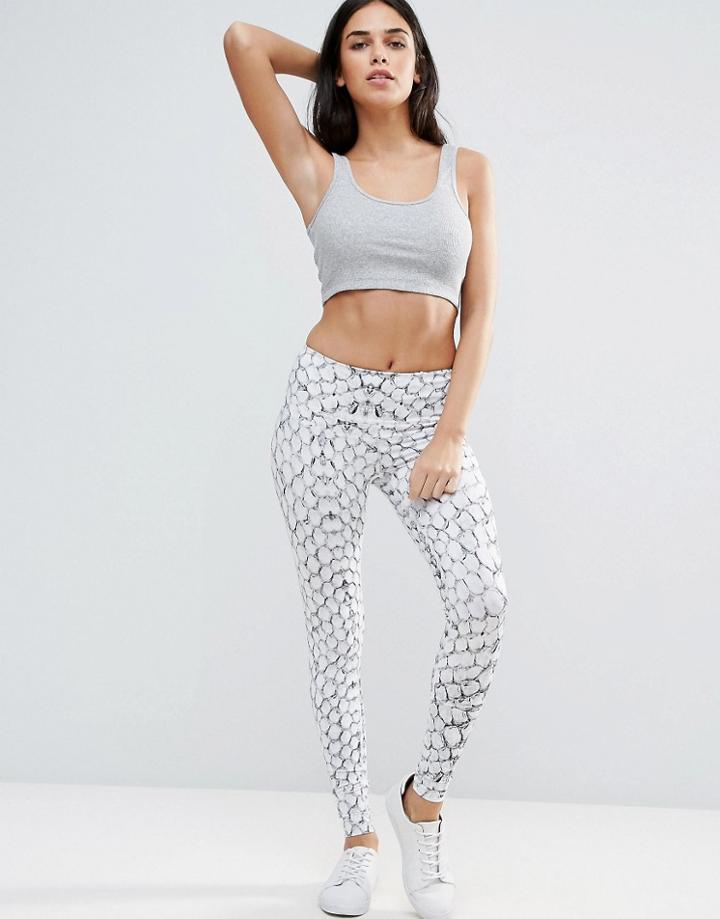 Varley White Snake Print Legging - Multi