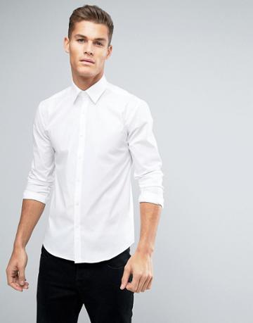 Lindbergh Slim Stretch Shirt - White