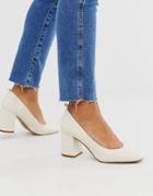 & Other Stories Pump Round Toe Shoes In Off White