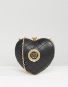 Love Moschino Structured Heart Cross Body Bag - Black