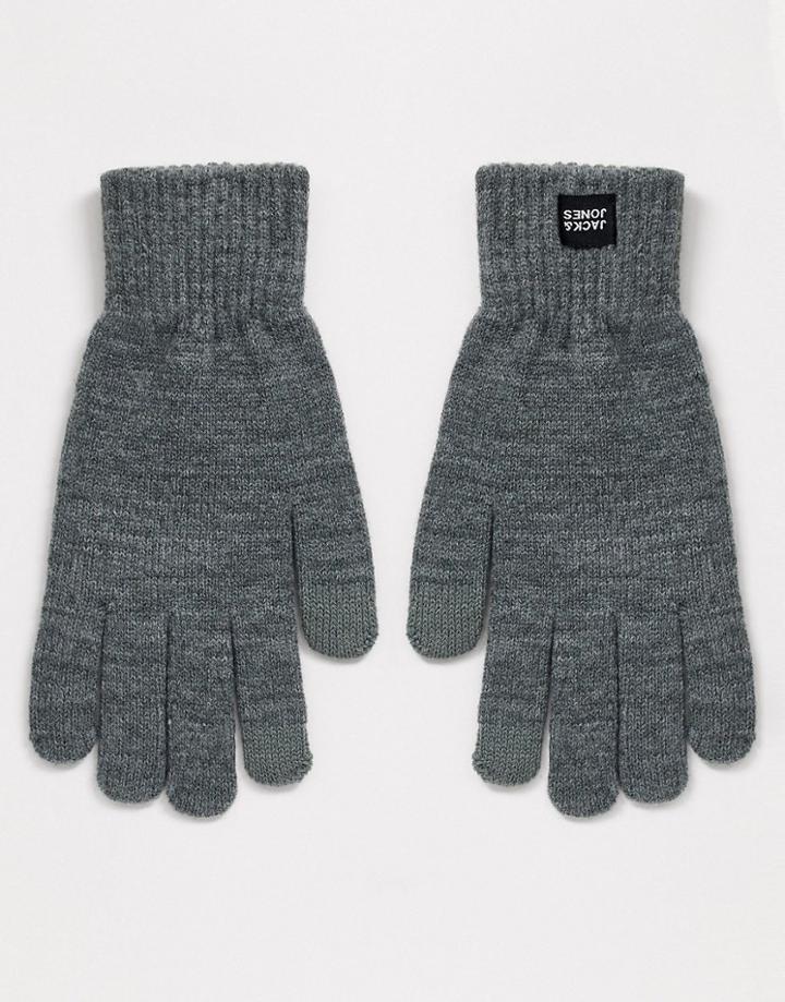 Jack & Jones Gloves In Gray