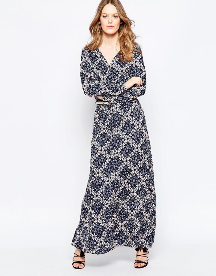 Only Long Sleeve Maxi Dress - Comb 1 Night Sky