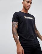 Chasin' Camo Box Logo T-shirt Black - Black