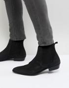 Walk London Ziggy Leather Chelsea Boots In Black - Black
