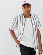 Only & Sons Short Sleeve Stripe Shirt-white