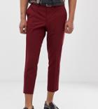 Heart & Dagger Skinny Fit Pants In Red - Red