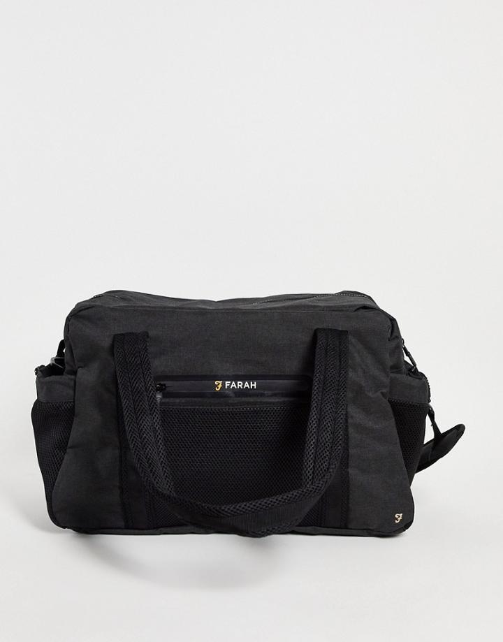 Farah Carryall In Charcoal-black