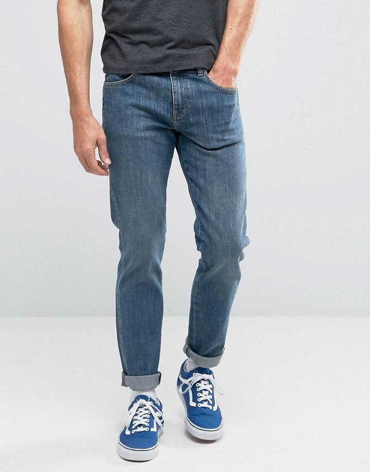 Dr Denim Snap Skinny Jeans - Blue