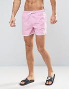 Bravesoul Retro Short Length Swim Short - Pink