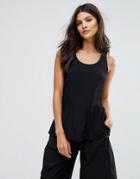 See U Soon Cross Back Cami Top - Black
