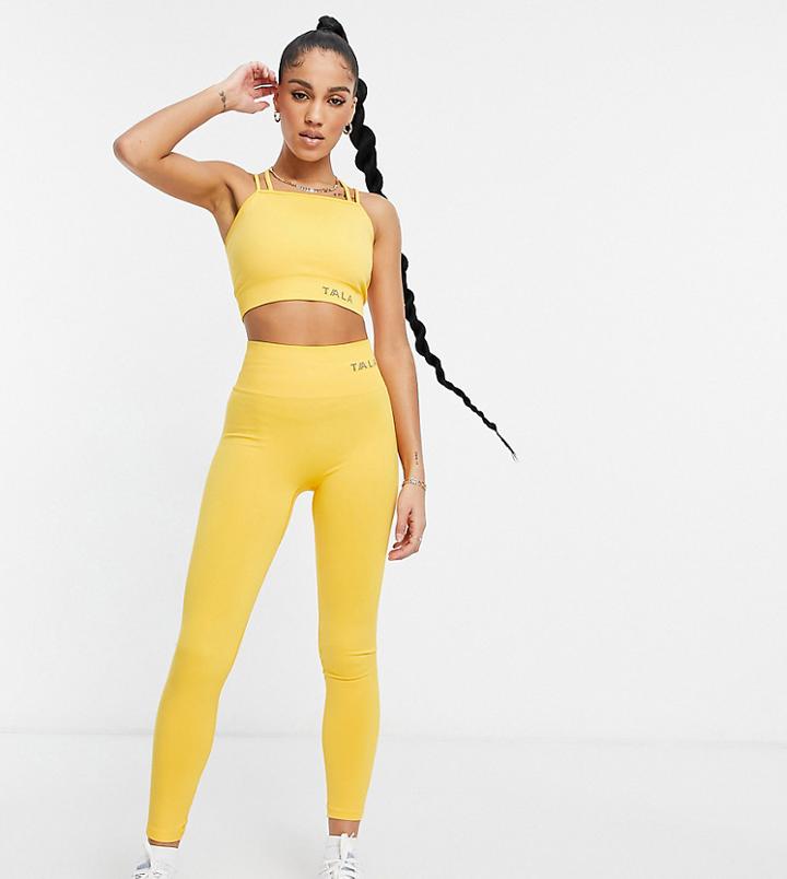 Tala Zinnia Leggings In Yellow - Exclusive To Asos