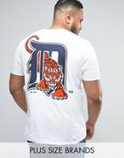 Majestic Plus Detroit Tigers Longline T-shirt - White