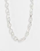 Icon Brand Industrial Chain Necklace In Silver