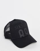 Siksilk 89 Mesh Trucker Cap In Black