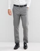 Asos Design Slim Suit Pants In Gray
