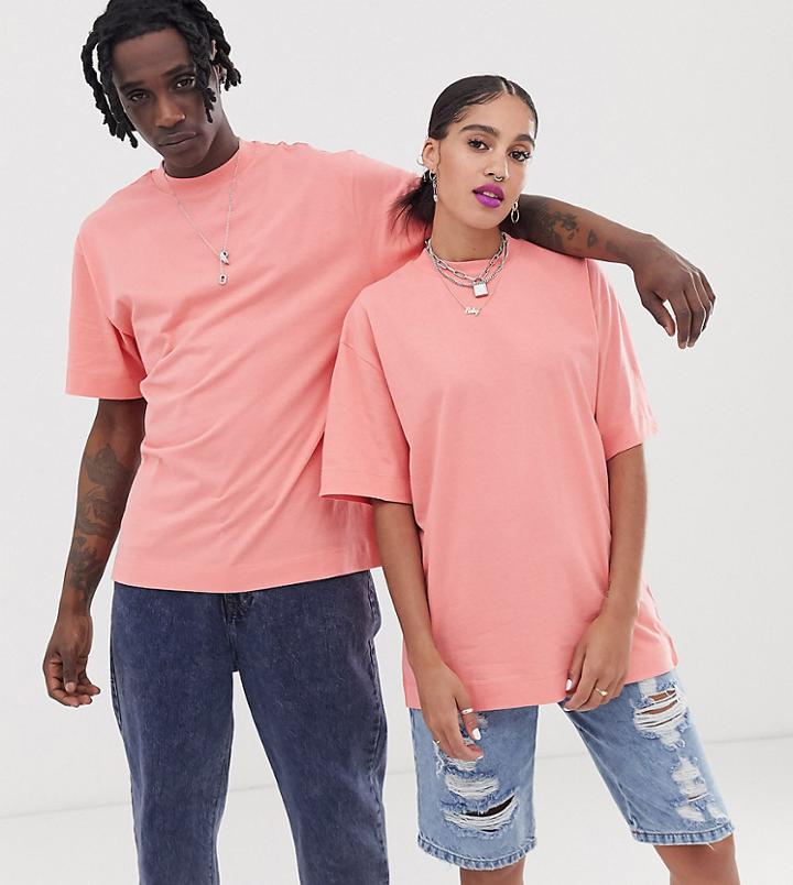 Collusion Unisex T-shirt In Pink