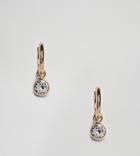 Accessorize Swarovski Gold Hoop Earrings With Rhinestone Detail (+) - Gold
