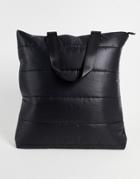Svnx Quilted Nylon Tote In Black