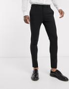 Asos Design Extreme Super Skinny Smart Pants In Black